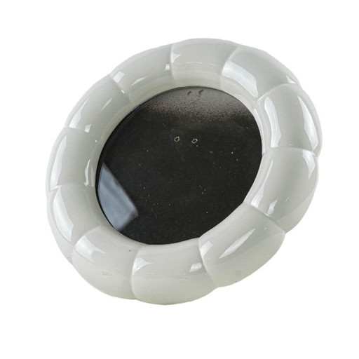 Marco decorativo de porcelana, diseño italiano, años 70, producción: Italia