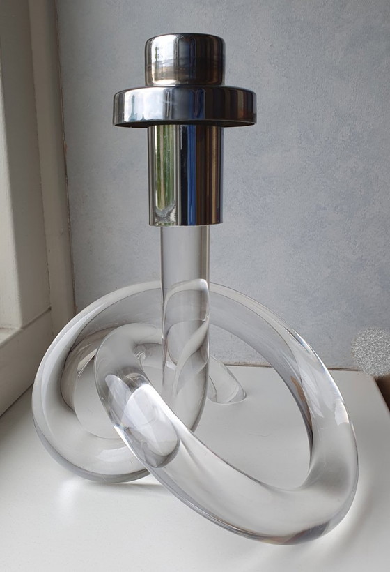 Image 1 of Candlestick 'pretzel' by Dorothy C. Thorpe