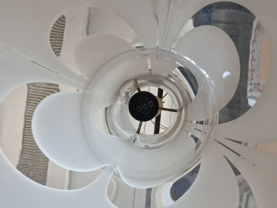 Image 1 of Gorgeous Vintage 1970s Blown Glass Chandelier