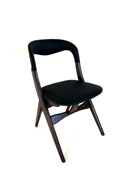 Image 1 of Set di 8 sedie da pranzo danesi componibili, anni '60