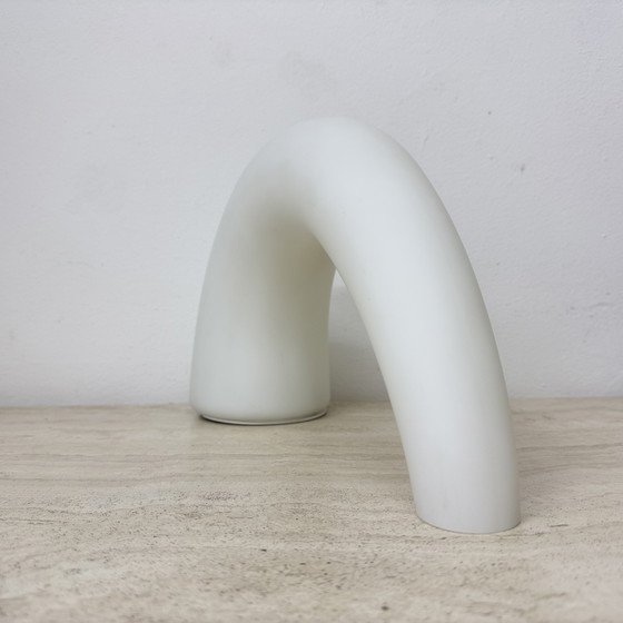 Image 1 of Fontana Arte Thor glass table lamp , 1980s Italy