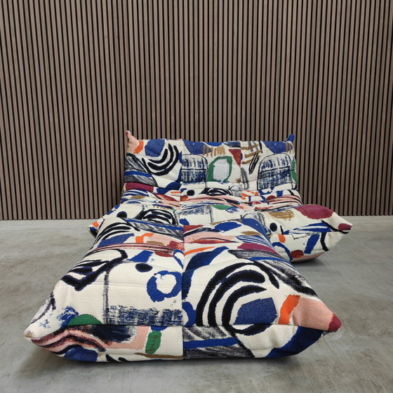 Image 1 of Ligne Roset Togo 2-Seater Sofa and Footstool - 50th Anniversary Edition 2023