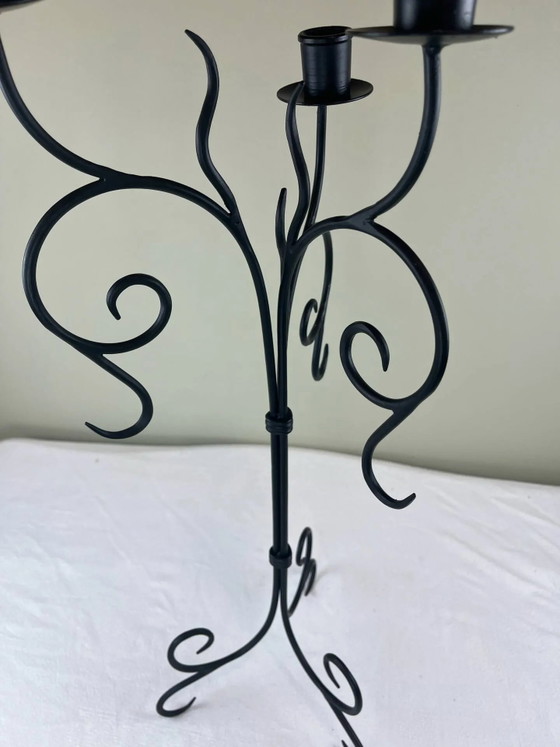 Candelabro grande de hierro – Portavelas, Iron, Rustic (photo 14 of 15)