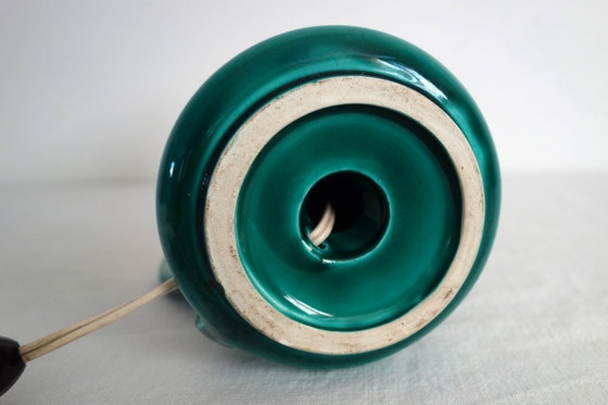 Image 1 of 1950s ceramic and plastic table lamp