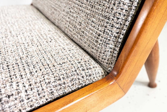 Mid Century Armchairs By Marian Grabinski, KFM, Poland, 1960s – Krakowskie Fabryki Mebli, Textile, Wood (photo 18 of 23)