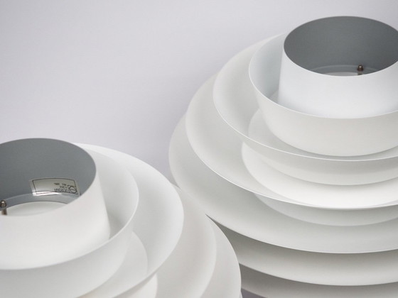 Image 1 of Coppia di 2 lampade a sospensione vintage danesi Verona di Svend Middelboe, Lyfa, 1962