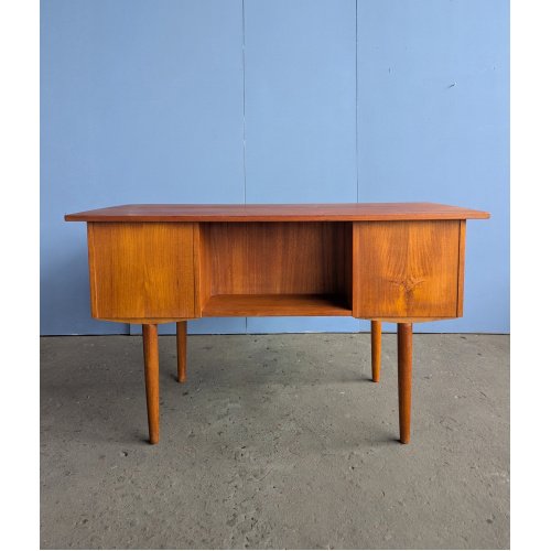 Scrivania vintage autoportante in teak, Danimarca anni '60 – Scrivanie, Wood, Mid Century Modern (photo 2 of 13)