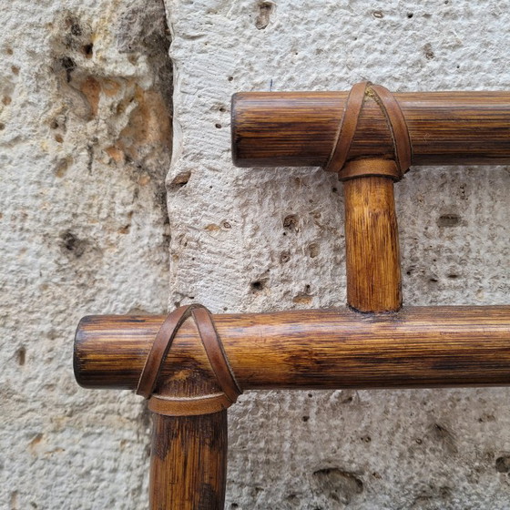 Image 1 of Koloniale spiegel met bamboe frame, 1900 - Frankrijk