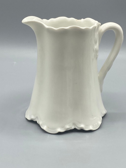 Haviland France Creamer - White Gadrooned Porcelain - Limoges – decoratieve objecten
