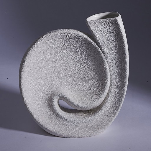 Vaso scultoreo di Roberto Rigon per Bertoncello - Metà secolo