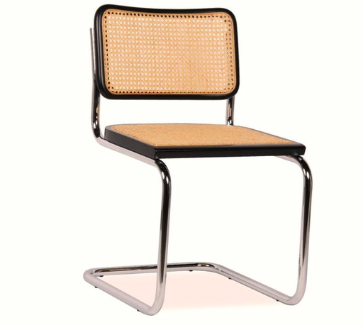 Cesca B32 Stuhl in Schwarz – Design inspiriert von Marcel Breuer
