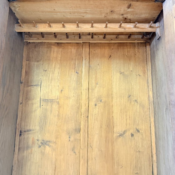 Antieke Eiken Biedermeier Meidenkast met Authentiek Pennenrek – Kledingkasten, Wood, Vintage (photo 6 of 15)