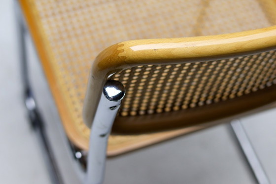 Image 1 of Conjunto de 7 (!) sillas italianas B32 "Cesca" de Marcel Breuer