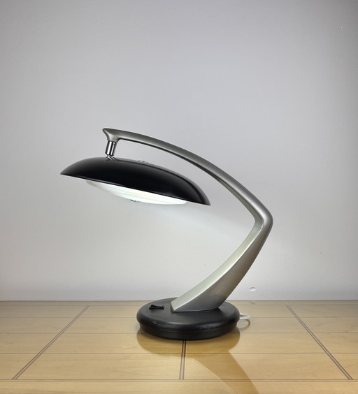 Brutalist Fase Boomerang 64 Table Lamp by Luis Pérez de la Oliva 1960s-1970s Desktop Lamp, Mid-Century, Space Age, Industrial De