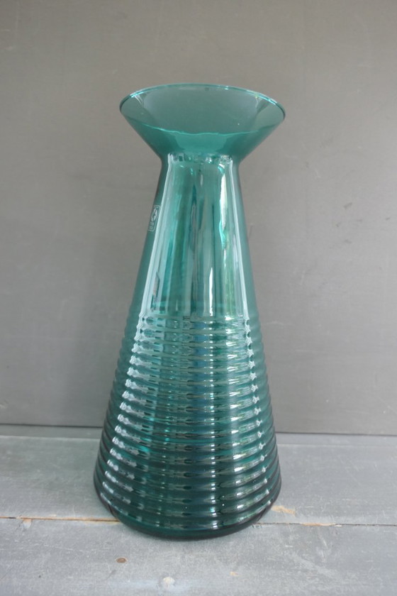 Grand Vase Vintage en Verre Vetreria Etrusca Made In Italy – Glass (photo 7 of 9)
