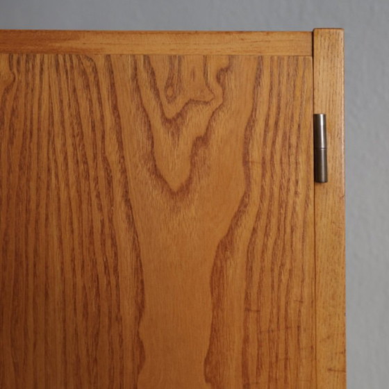 Image 1 of ❤️Hellerau Cultural Furniture linnenkast Franz Ehrlich serie 427 DDR midden 20e eeuw Bauhaus GERESTAUREERD