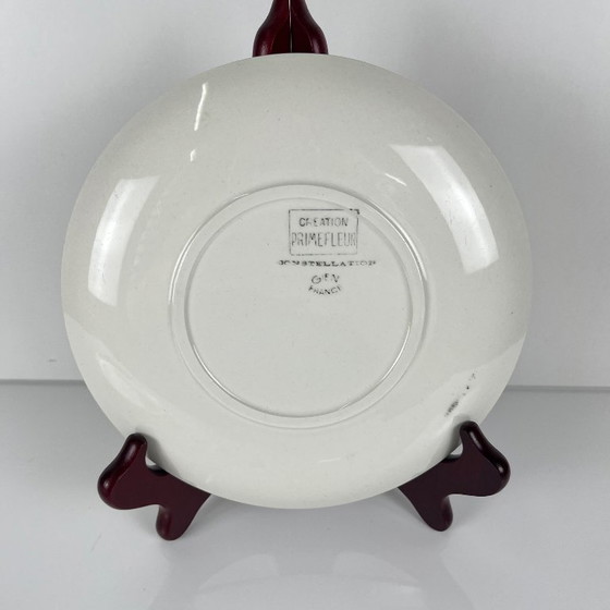 Image 1 of Set van 4 GIEN dessertborden, Primefleur creatie, model "Constellation", 1950