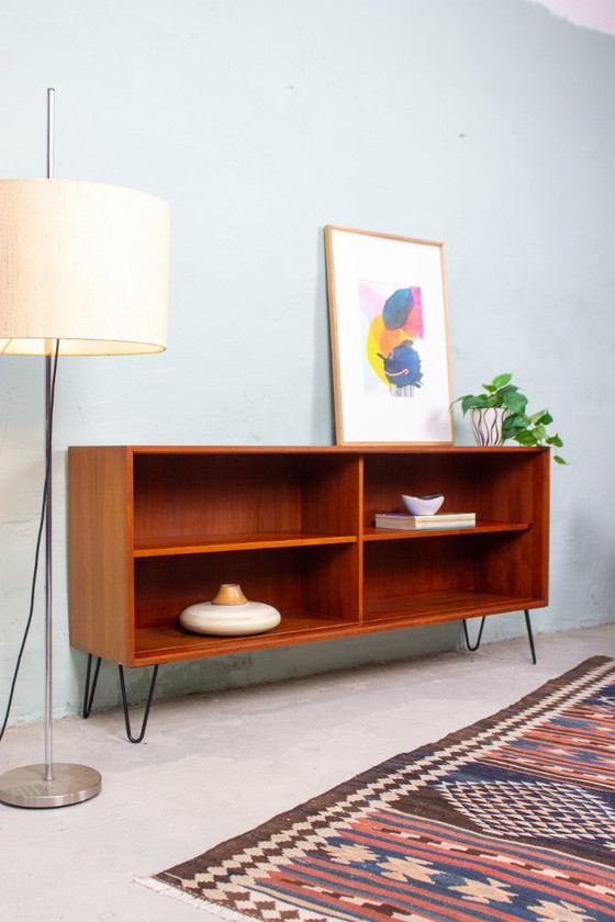 Image 1 of Vintage teak sideboard, chest of drawers, bookshelf, mid-century 1960s