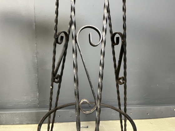 Image 1 of Vintage French Wrought Iron Bar Stools, 1960s - Set of 4