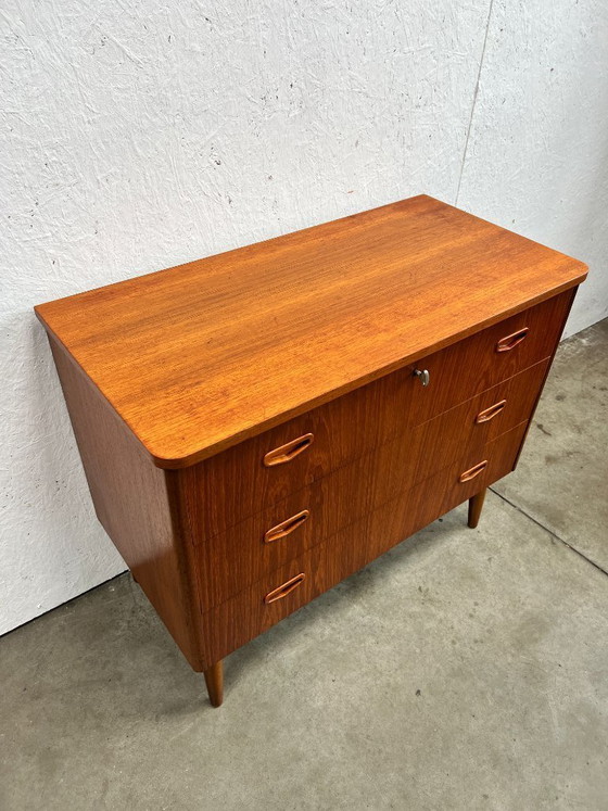 Image 1 of Cassettiera vintage, Svezia anni '60, SMI (Svensk Möbelindustri), Teak