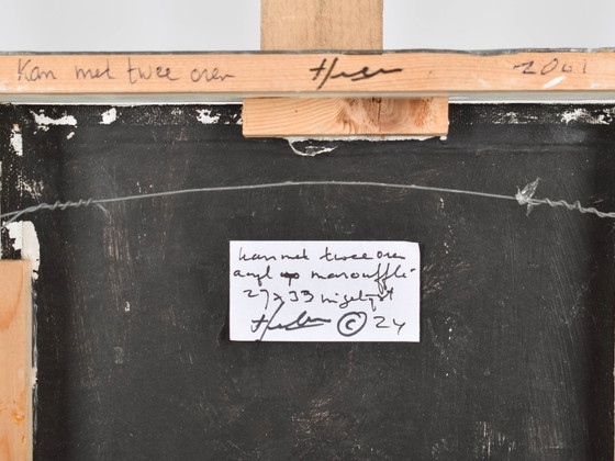 Image 1 of Helen Nieuwendijk (1946) - Krug mit zwei Ohren - 2001 - Acryl auf Marouflé - 33 x 27 cm