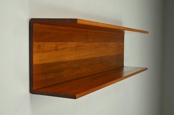 Image 1 of Mensola da parete in teak massello, Germania anni '60.