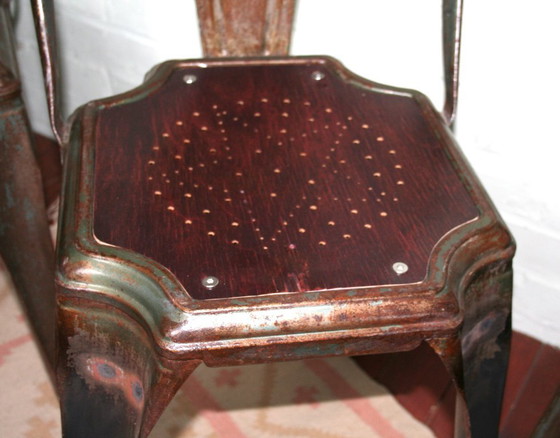 Image 1 of 4 sillas Fibrocit restauradas