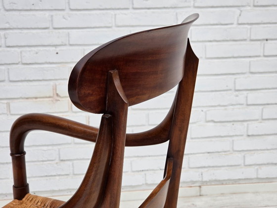 Image 1 of Anni '70, design italiano di Fratelli Levaggi, 2 poltrone, modello "Campanino", legno di ciliegio.