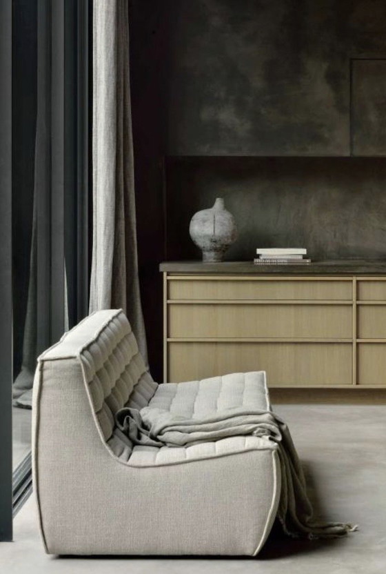 Image 1 of Banco Etnicraft N701 de 3 compartimentos en color beige