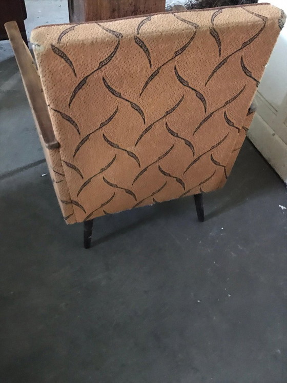 Set of Mid-Century Walnut Armchairs, 1950s – Mid Century Modern (photo 5 of 6)