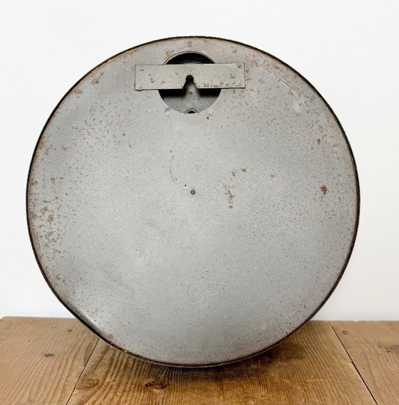 Image 1 of Schwarze Industriewanduhr von IBM, 1950er Jahre