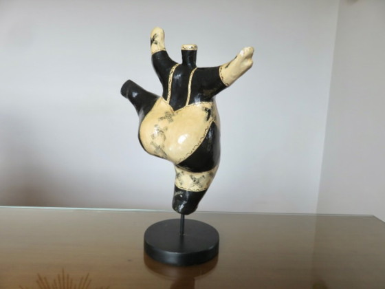 Image 1 of Sculpture "GODDESS" in papier-mâché, in the style of Niki de Saint Phalle, 1990