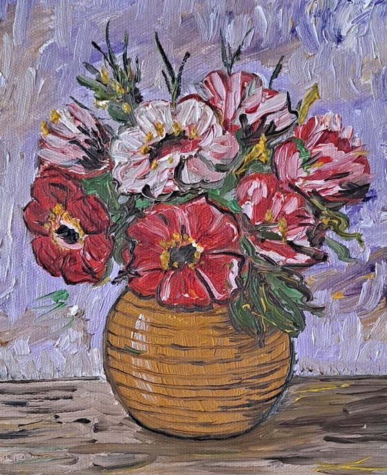 Image 1 of Vintage schilderij "Klein boeket"