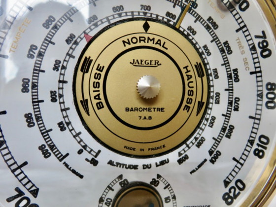 Jaeger, Thermometer, Barometer, Skeleton, 7.A.B, Meteorological Station, 1960 – Decorative Objects, Glass (photo 3 of 12)
