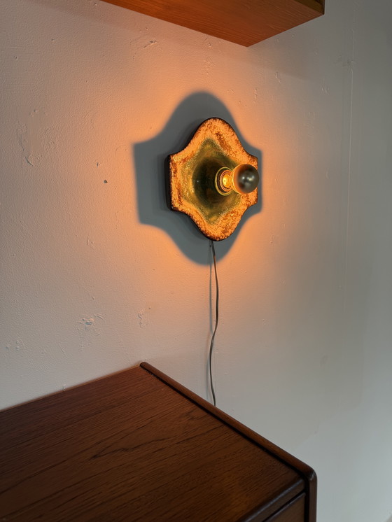 Image 1 of Applique vintage en céramique, Hustadt Leuchten '60