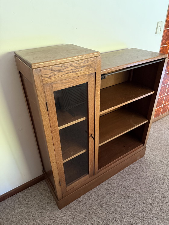 Image 1 of Mobiletto portaoggetti in rovere Art Déco