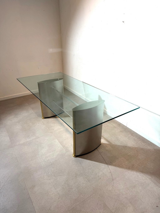 Mesa de comedor Belgo cromada – eettafels, Glass