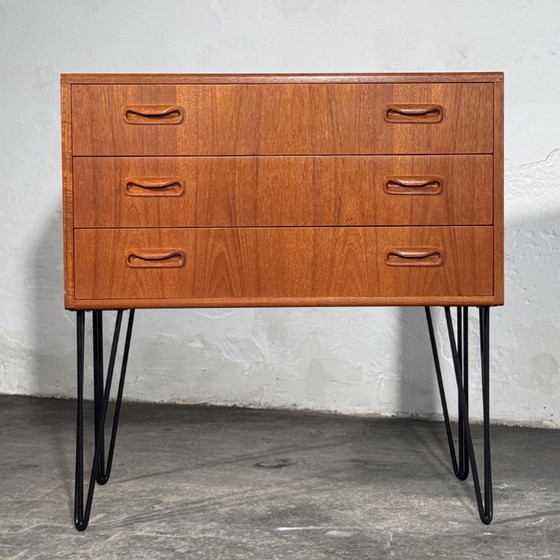G Plan Fresco Teak Tallboy Ladekast, jaren 60 – G-Plan, Dressoirs, Metal (photo 6 of 14)