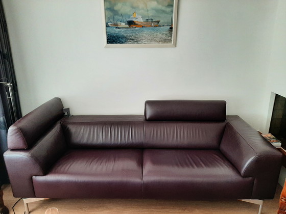 Image 1 of Leolux HOWLO design sofa Aubergine