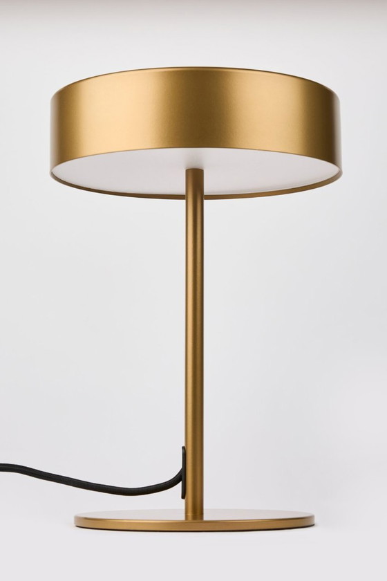 Image 1 of Frandsen Dark LED Table Lamp Brass