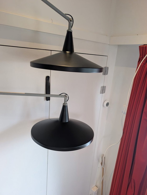 Image 1 of Lampade Panama, 2 pezzi. Di Wim Rietveld per Gipsen. (disponibili in set o singolarmente)