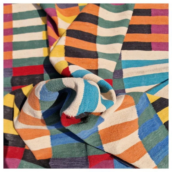 Anni Albers Bauhaus handgewebter Wandteppich | Moderne Textilkunst | 271 × 190 cm (107 × 75 Zoll) (photo 3 of 9)