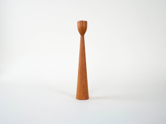 Image 1 of Candelabro de teca, diseño danés, década de 1970, fabricado en Dinamarca.