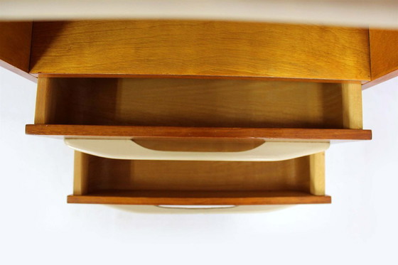 Image 1 of Modular Desks with White Glass Tops by Mojmir Pozar for Up Závody, 1960s, Set of 3