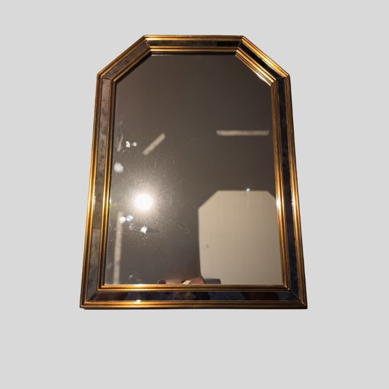 Image 1 of Miroir mural vintage De Knudt à bord facetté - Belge