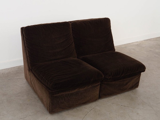 Image 1 of Canapé modulaire marron, design italien, années 1970, fabriqué par Busnelli