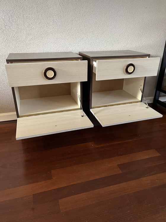 Image 1 of Due comodini vintage in stile spaziale degli anni '60/'70