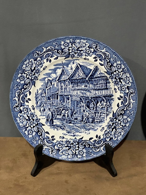 Paire d'assiettes Royal Tudor Ware. Angleterre. – Accessoires de table, Porcelain (photo 3 of 5)