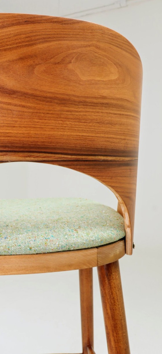 Image 1 of Skandinavischer Barhocker Apfelgrün Granola Palisander Brasil