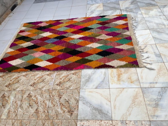 Image 1 of Tapis berbères multicolores en laine 200cmx150cm
